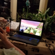 This is the first time I’ve ever seen my mother hold a gamepad. I did have to move her fingers a little.